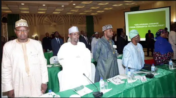 Photos Of Amaechi, Onu, Lai Mohammed, Others At The Ministerial Retreat